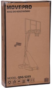 vidaXL Kosz do koszykówki regulowany do 305 cm wolnostojący tablica obręcz MOVEPRO EDUKAMP (5314) 9