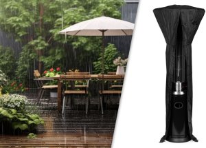Falon-Tech Ogrzewacz parasol gazowy grzejnik 9 kW szklany na ogród patio reduktor wąż pokrowiec MultiGarden EDUKAMP (5290) 3