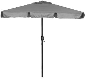 vidaXL Prostokątny duży parasol ogrodowy skośny łamany z korbą szary 200x130 cm MultiGarden EDUKAMP (5321) 4