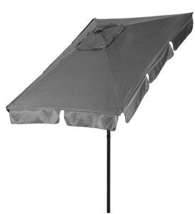 vidaXL Prostokątny duży parasol ogrodowy skośny łamany z korbą szary 200x130 cm MultiGarden EDUKAMP (5321) 6