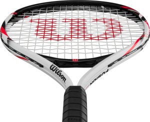 Wilson Rakieta do tenisa ziemnego Fusion XL TNS RKT 2 4 1/4 biało-czerwono-czarna WR199110U2 2