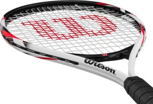 Wilson Rakieta do tenisa ziemnego Fusion XL TNS RKT 2 4 1/4 biało-czerwono-czarna WR199110U2 3
