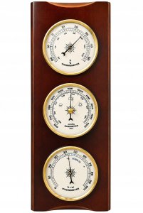 Giftdeco Elegancka Stacja Pogody - Barometr Termometr Higrometr 36cm Retro - YG336 3