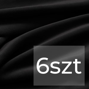 Aptel Pokrowiec na krzesło Restilo SENTO czarny welurowy elastyczny sztuk 13