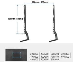 Triadyn Podstawka Noga Stojak Uchwyt TwinLegs do Monitora Telewizora 32-70" TRD-BLK-2L 2