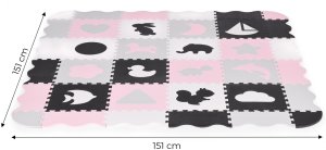 Ecotoys Mata piankowa z płotkiem puzzle suchy basen 36 elementów EDUKAMP (3121) 8