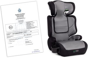 Fotelik samochodowy Ecotoys Dla dzieci 2w1 podkładka i-SIZE wzrost 100-150 cm uchwyt na napoje EDUKAMP (4880) 8