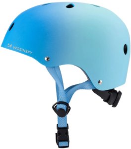 Wozinsky Kask rowerowy BMX/Hulajnoga 54-58 CM - Gradient niebieski 2