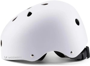 Wozinsky Kask rowerowy BMX/hulajnoga lekki 54-58 CM - biały 3