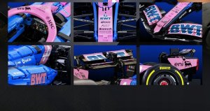 Cada Klocki CADA BWT ALPINE F1 TEAM 1:8 bolid A525 sezon 2025 2173 EL. Formuła 1 7