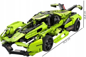 Cada Klocki Auto Zdalnie Sterowane BALDE 432 elementy RC Dual Mode + LED 8