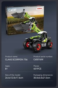Cada Klocki Cada ładowarka teleskopowa Claas Scorpion 756 401 elementów 7