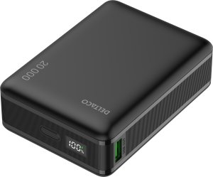 Deltaco Zewnętrzna bateria, 20 000 mAh, PD 65 W ładuje laptopy i inne, czarny / / 1903849 (PB-C1012) 4