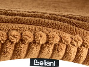 Krzesło biurowe Beliani Krzesło biurowe KIANA Sztruks Pomarańczowy 10