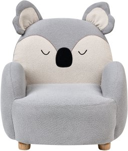 Beliani Fotel dziecięcy koala szary Hervik 3