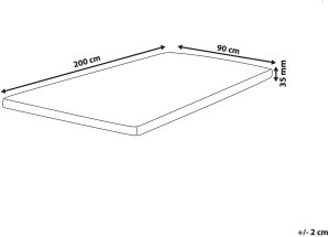 Beliani Materac nawierzchniowy topper piankowy 90 x 200 cm RESTFUL 3