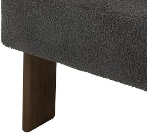 Beliani Fotel ILBRO Boucle Czarny 4