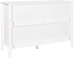 Beliani Komoda 6 szuflad biała Assisi 3