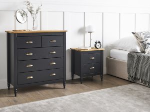 Beliani Komoda czarna Shillington 3