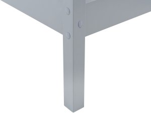 Beliani Łóżko dziecięce drewno sosnowe CHARRIN 90 x 200 cm Szary 5