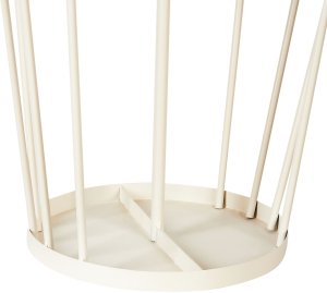 Beliani Stojak na parasole CHAMBORD Metal Jasnobeżowy 4