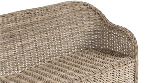 Beliani Sofa ogrodowa dla 2 osób SUSUA Rattan Naturalny 8