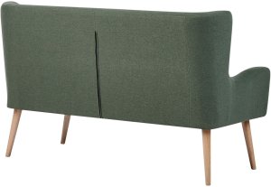 Beliani Sofa kuchenna tapicerowana 2-osobowa zielona SKIBBY 4