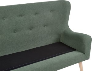 Beliani Sofa kuchenna tapicerowana 2-osobowa zielona SKIBBY 7
