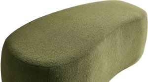 Beliani Puf BAYARD Boucle Zielony 2