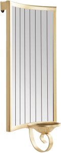 Beliani Świecznik wiszący SOBREDA Metal 41 cm Złoty 5
