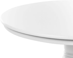 Beliani Stół do jadalni AKRON Biały 120 cm 3