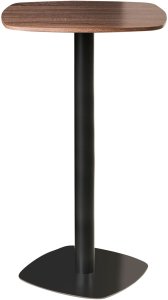 Beliani Stół barowy MORELLA czarny/ ciemny brąz 60 cm 5