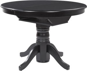 Beliani Stół do jadalni rozkładany AKRON czarny 106/150 cm 106 cm 7