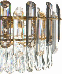 Lampa wisząca Beliani Żyrandol MANTARO Szkło Złoty 8