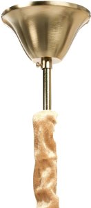 Lampa wisząca Beliani Żyrandol MANTARO Szkło Złoty 9