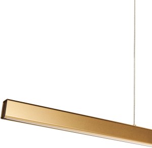 Lampa wisząca Beliani LED Arenas z pilotem złoty 4