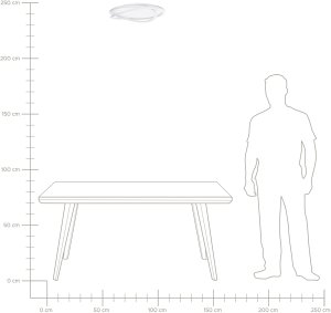 Lampa sufitowa Beliani LED LEYLAN Ze ściemniaczem Biały 6