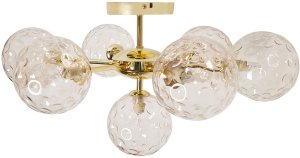 Lampa sufitowa Beliani ANADYR Szkło Beżowy 4
