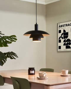 Lampa wisząca Beliani HILBA metal czarny 2