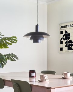 Lampa wisząca Beliani HILBA metal czarny 3