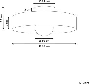 Lampa sufitowa Beliani LUGUSE Szkło Zielony 2