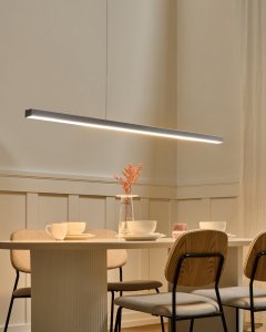 Lampa wisząca Beliani LED BADDANA Metal Srebrny 2