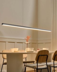Lampa wisząca Beliani LED BADDANA Metal Srebrny 2