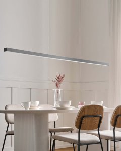 Lampa wisząca Beliani LED BADDANA Metal Srebrny 4