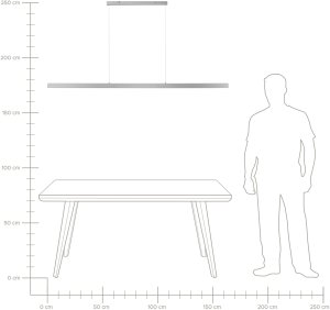 Lampa wisząca Beliani LED BADDANA Metal Srebrny 8