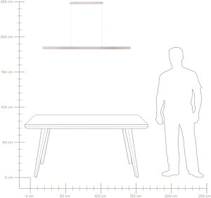 Lampa wisząca Beliani LED BADDANA metal Miedziany 9