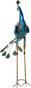 Beliani Figurka paw niebieska Peacock 5