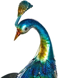 Beliani Figurka paw niebieska Peacock 7
