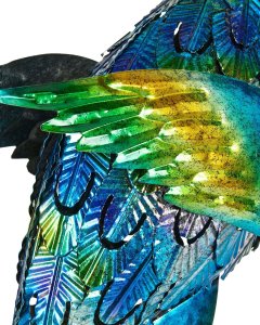 Beliani Figurka paw niebieska Peacock 8