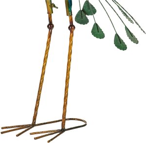 Beliani Figurka paw niebieska Peacock 9
